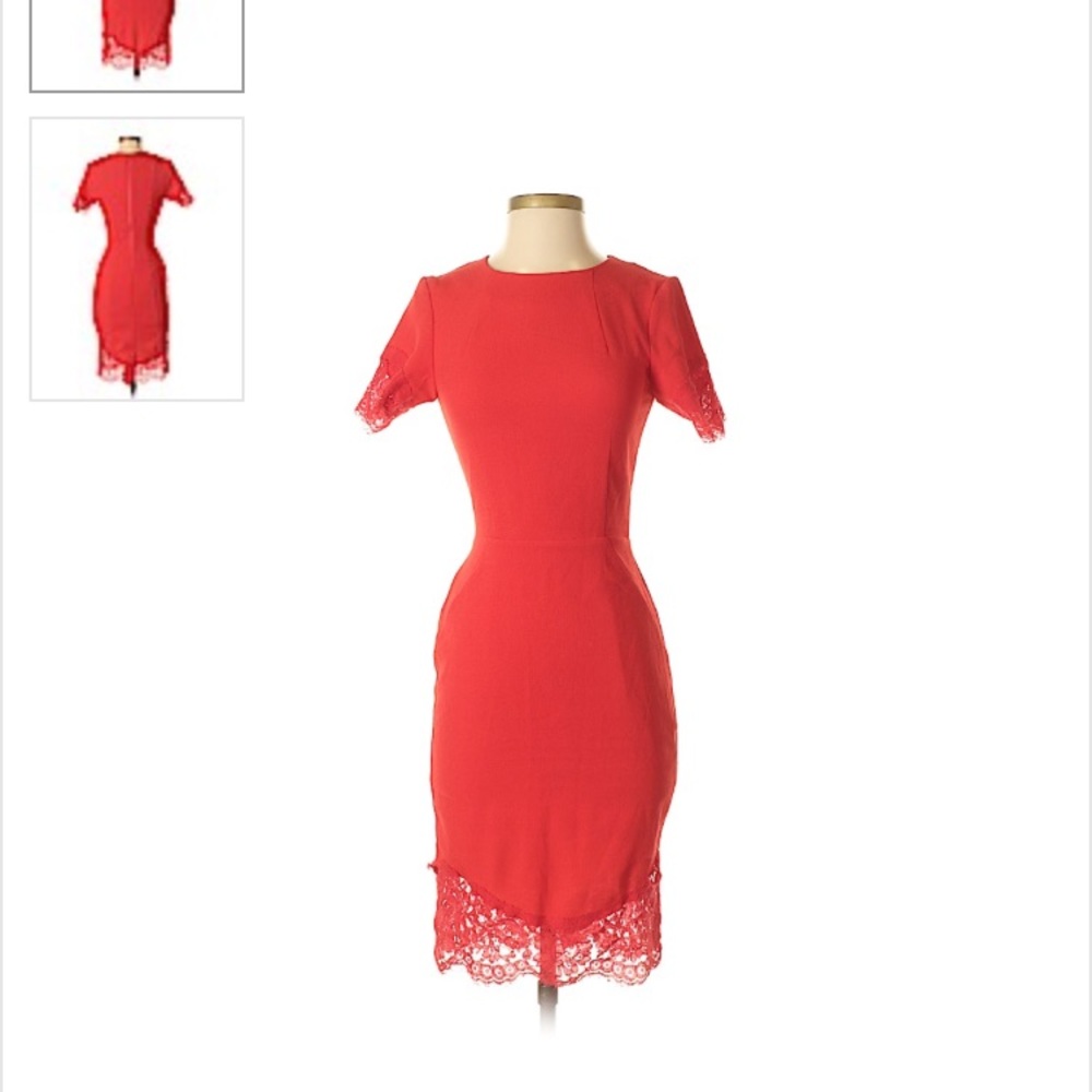 H&M Sheath Lace Midi Dress